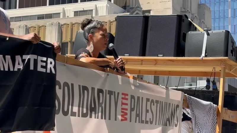 La Solidarity With Palestinians Speaker Chris Smalls 2